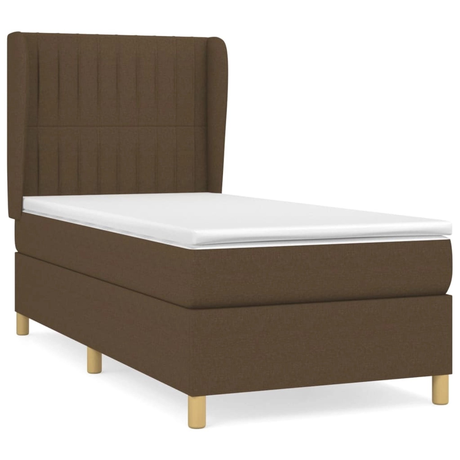 vidaXL Boxspringbett mit Matratze Dunkelbraun 80x200 cm Stoff1372772 vidaXL Boxspringbett mit Matratze Dunkelbraun 80x200 cm Stoff1372772 von VIDAXL