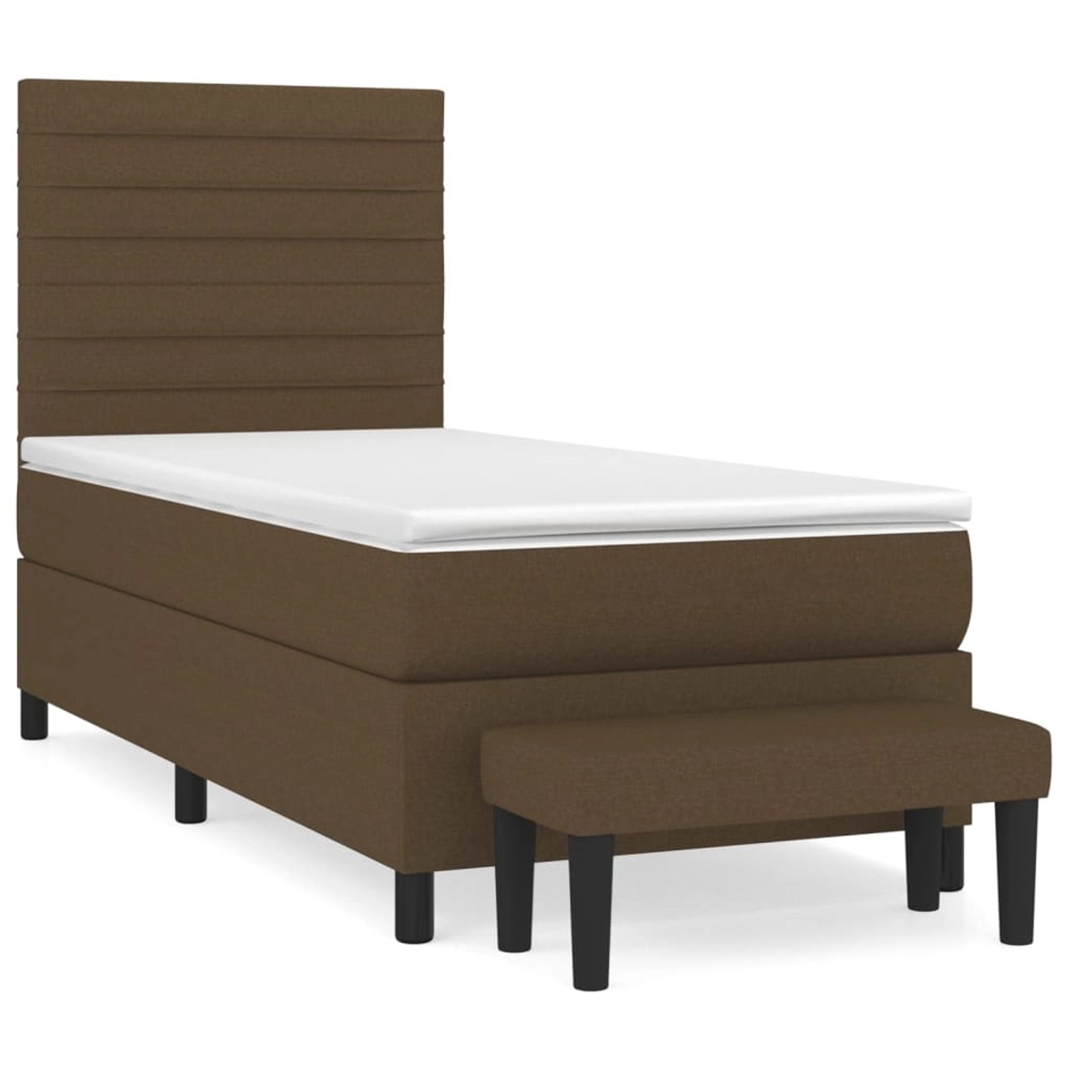 vidaXL Boxspringbett mit Matratze Dunkelbraun 80x200 cm Stoff1392944 vidaXL Boxspringbett mit Matratze Dunkelbraun 80x200 cm Stoff1392944 von VIDAXL