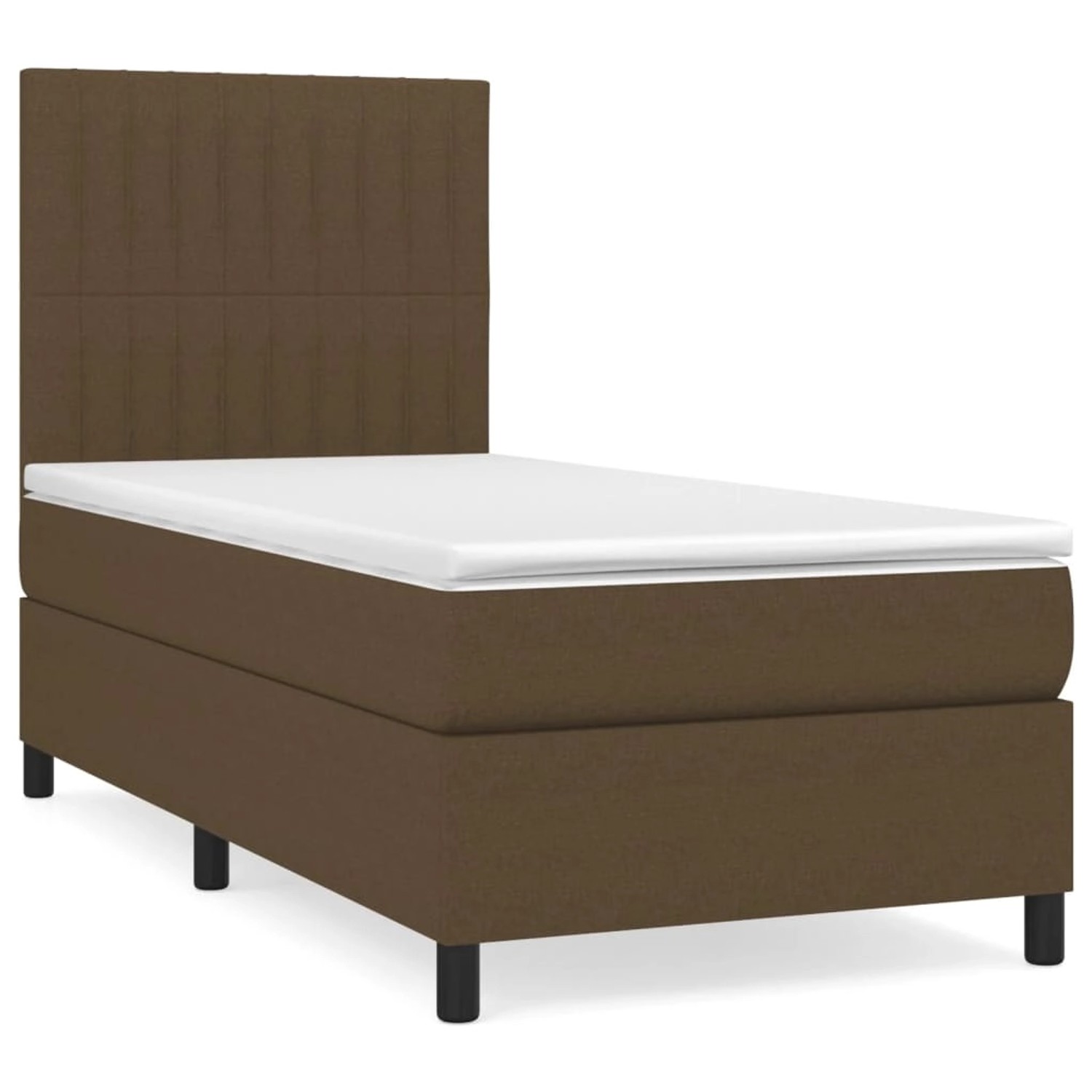 vidaXL Boxspringbett mit Matratze Dunkelbraun 80x200 cm Stoff1397584 vidaXL Boxspringbett mit Matratze Dunkelbraun 80x200 cm Stoff1397584 von VIDAXL