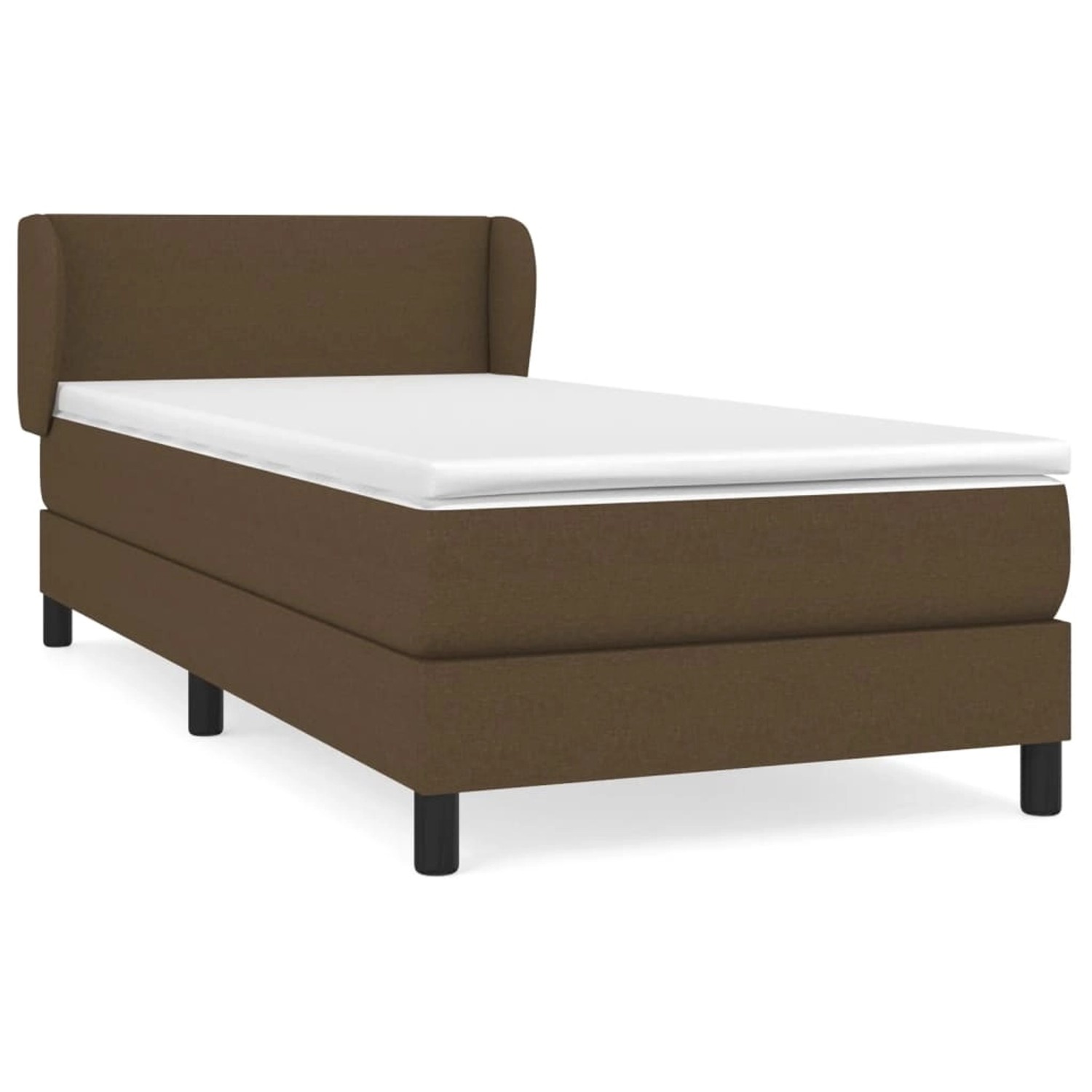 vidaXL Boxspringbett mit Matratze Dunkelbraun 90x190 cm Stoff1390029 vidaXL Boxspringbett mit Matratze Dunkelbraun 90x190 cm Stoff1390029 von VIDAXL