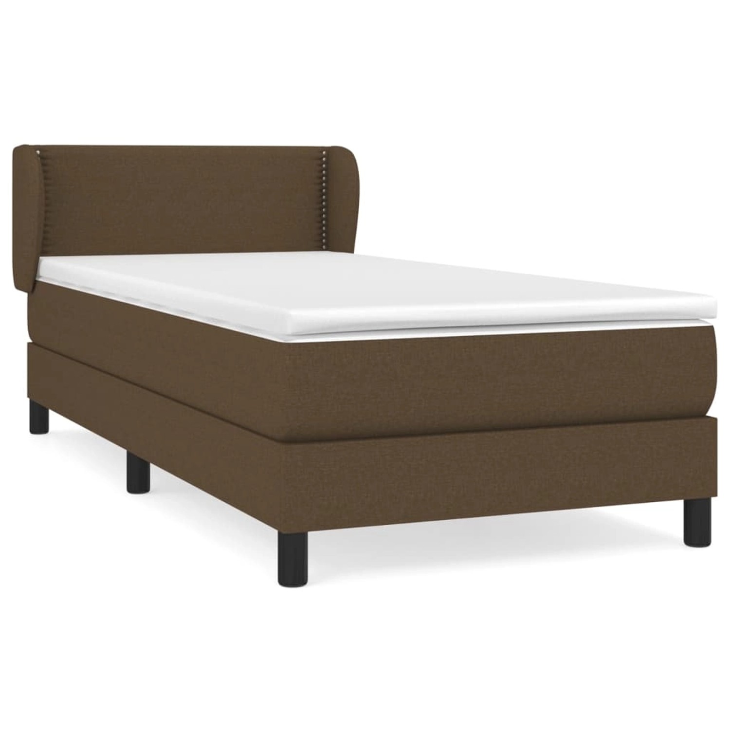 vidaXL Boxspringbett mit Matratze Dunkelbraun 90x190 cm Stoff1390052 vidaXL Boxspringbett mit Matratze Dunkelbraun 90x190 cm Stoff1390052 von VIDAXL