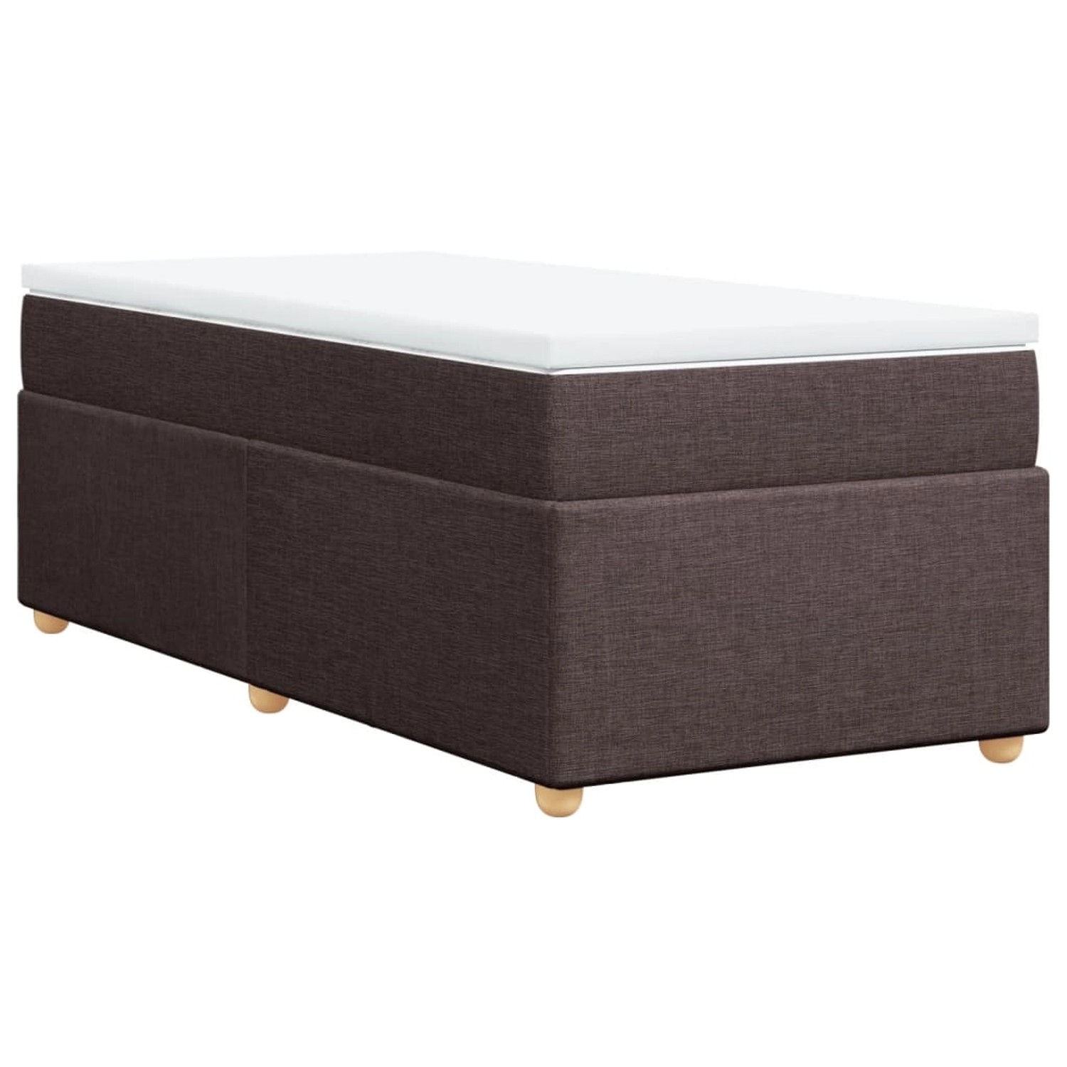 vidaXL Boxspringbett mit Matratze Dunkelbraun 90x190 cm Stoff2107211 vidaXL Boxspringbett mit Matratze Dunkelbraun 90x190 cm Stoff2107211 von VIDAXL