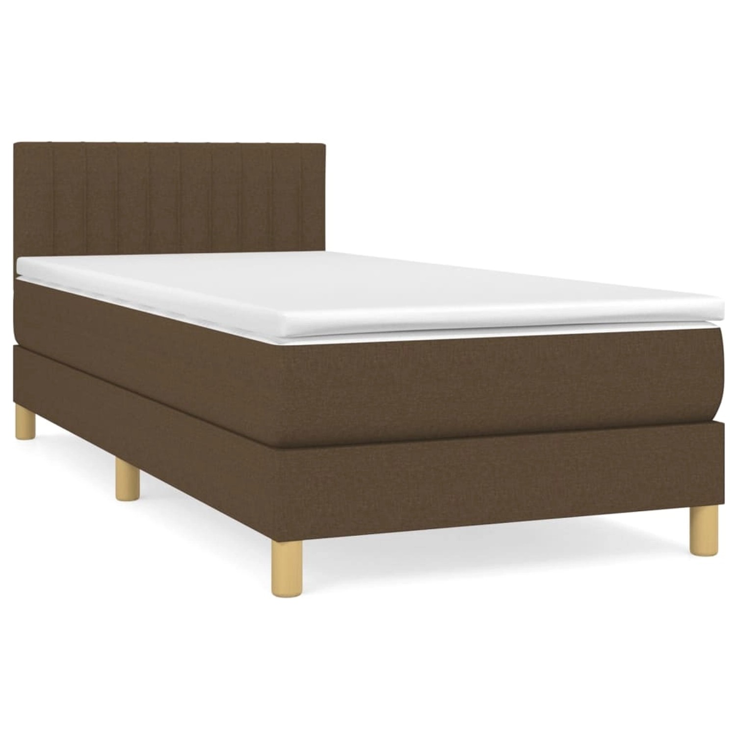 vidaXL Boxspringbett mit Matratze Dunkelbraun 90x200 cm Stoff1373282 vidaXL Boxspringbett mit Matratze Dunkelbraun 90x200 cm Stoff1373282 von VIDAXL