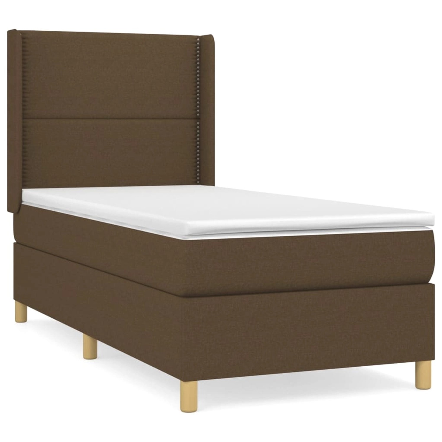 vidaXL Boxspringbett mit Matratze Dunkelbraun 90x200 cm Stoff1377883 vidaXL Boxspringbett mit Matratze Dunkelbraun 90x200 cm Stoff1377883 von VIDAXL