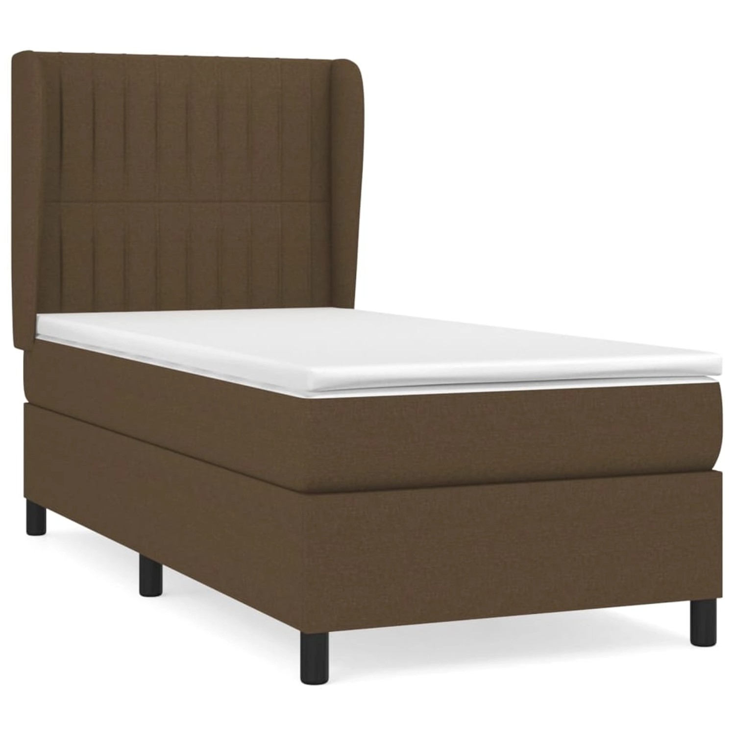 vidaXL Boxspringbett mit Matratze Dunkelbraun 90x200 cm Stoff1467331 vidaXL Boxspringbett mit Matratze Dunkelbraun 90x200 cm Stoff1467331 von VIDAXL