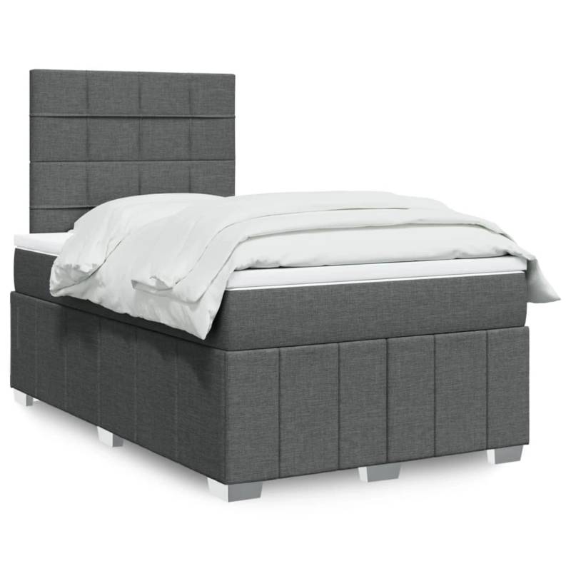 vidaXL Boxspringbett mit Matratze Dunkelgrau 120x190 cm Stoff 3293908 vidaXL Boxspringbett mit Matratze Dunkelgrau 120x190 cm Stoff 3293908 von VIDAXL