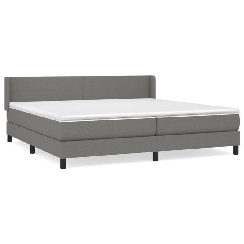 vidaXL Boxspringbett mit Matratze Dunkelgrau 200x200 cm Stoff 3129578 vidaXL Boxspringbett mit Matratze Dunkelgrau 200x200 cm Stoff 3129578 von VIDAXL