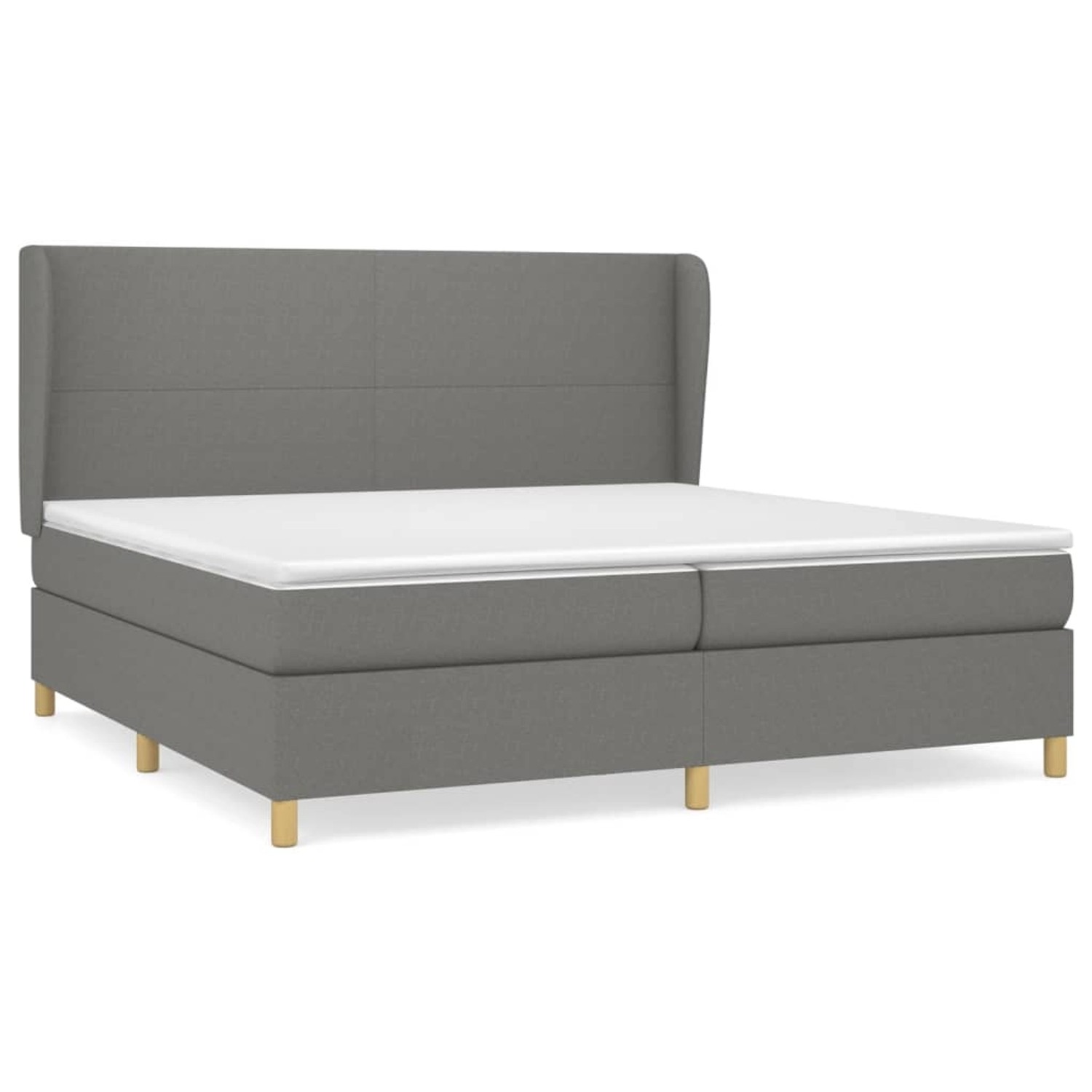 vidaXL Boxspringbett mit Matratze Dunkelgrau 200x200 cm Stoff1395637 vidaXL Boxspringbett mit Matratze Dunkelgrau 200x200 cm Stoff1395637 von VIDAXL