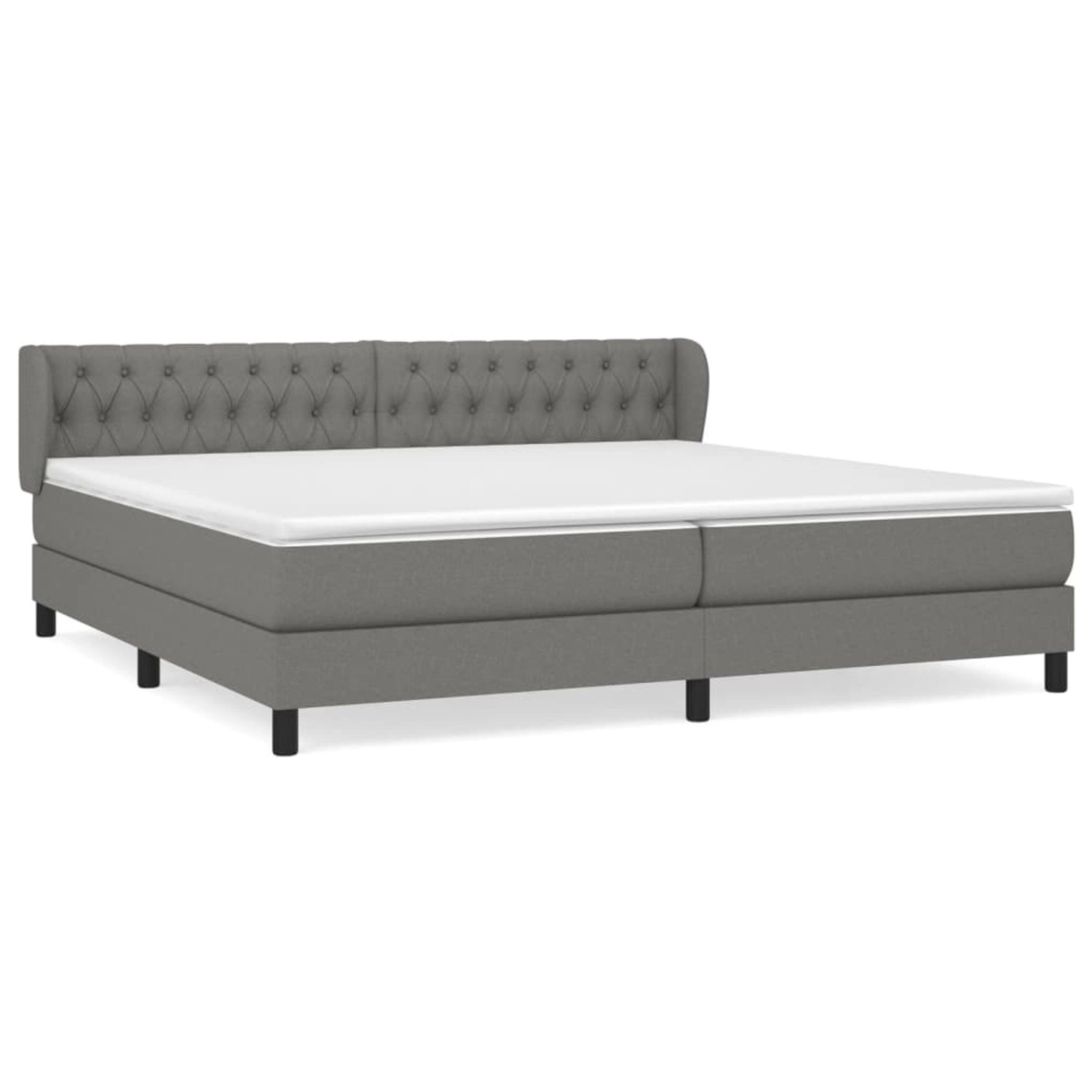 vidaXL Boxspringbett mit Matratze Dunkelgrau 200x200 cm Stoff1397925 vidaXL Boxspringbett mit Matratze Dunkelgrau 200x200 cm Stoff1397925 von VIDAXL