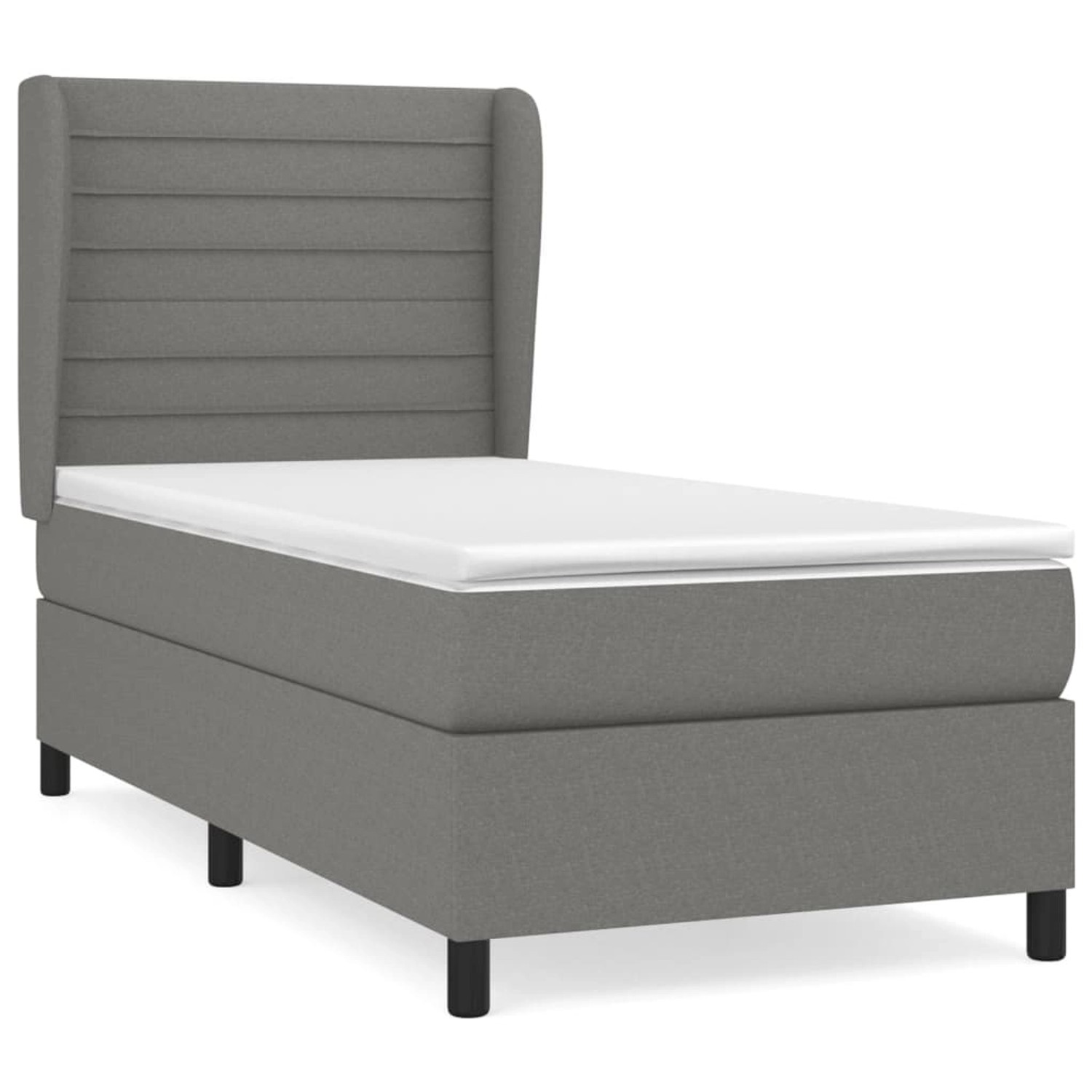 vidaXL Boxspringbett mit Matratze Dunkelgrau 80x200 cm Stoff1378148 vidaXL Boxspringbett mit Matratze Dunkelgrau 80x200 cm Stoff1378148 von VIDAXL