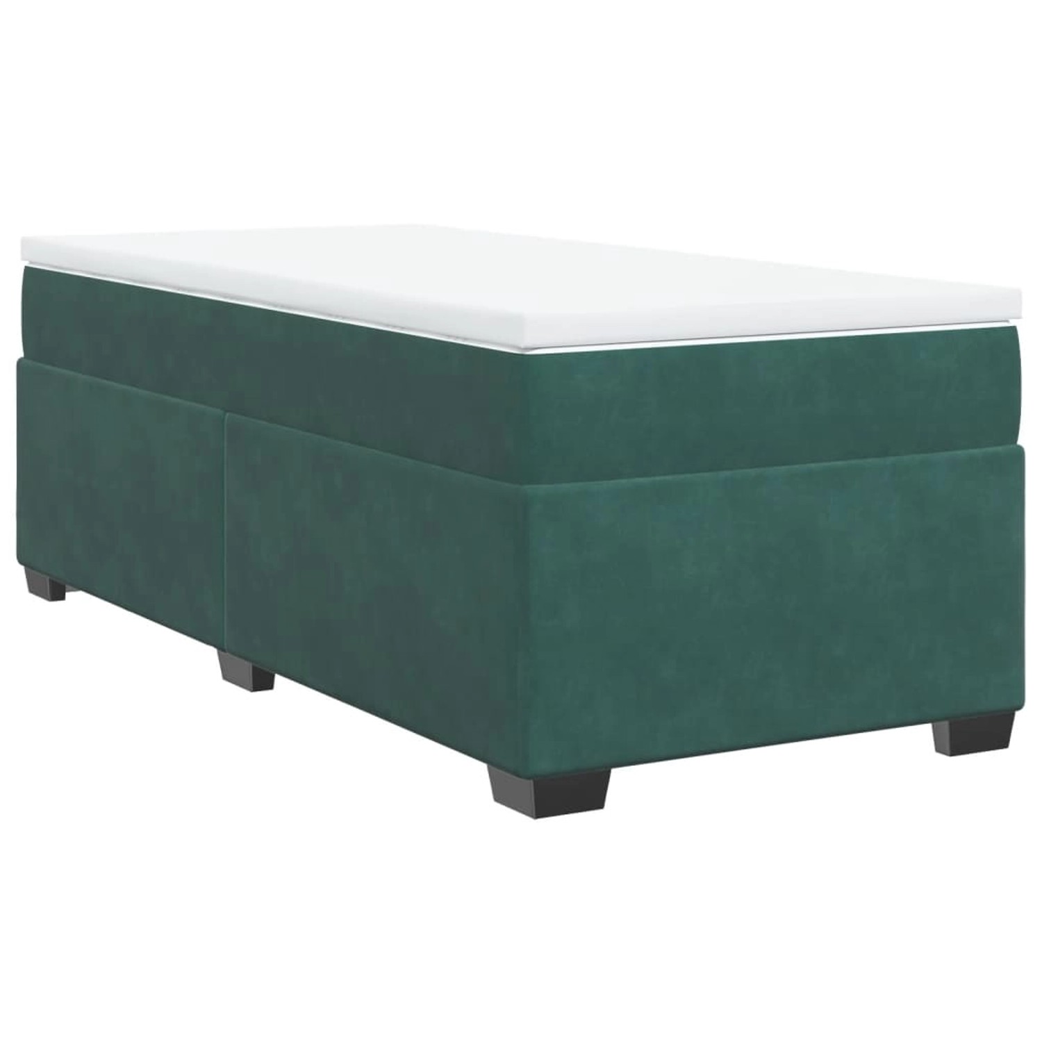 vidaXL Boxspringbett mit Matratze Dunkelgrün 100x200 cm Samt 3285266 vidaXL Boxspringbett mit Matratze Dunkelgrün 100x200 cm Samt 3285266 von VIDAXL