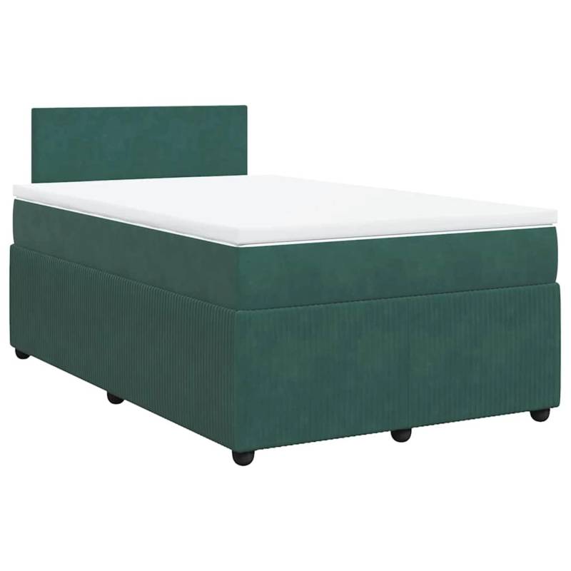 vidaXL Boxspringbett mit Matratze Dunkelgrün 120x200 cm Samt 3287707 vidaXL Boxspringbett mit Matratze Dunkelgrün 120x200 cm Samt 3287707 von VIDAXL