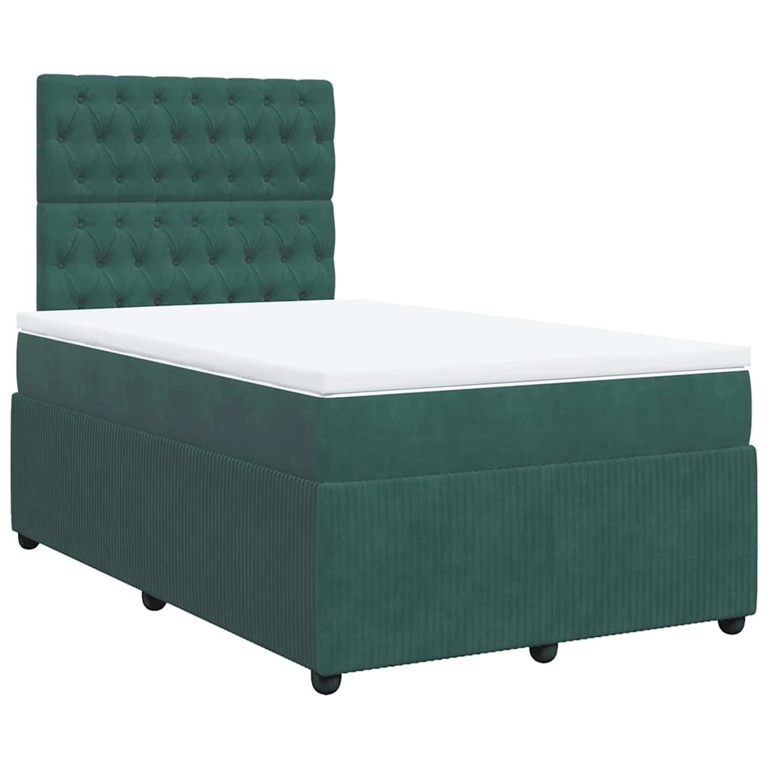 vidaXL Boxspringbett mit Matratze Dunkelgrün 120x200 cm Samt 3292319 vidaXL Boxspringbett mit Matratze Dunkelgrün 120x200 cm Samt 3292319 von VIDAXL