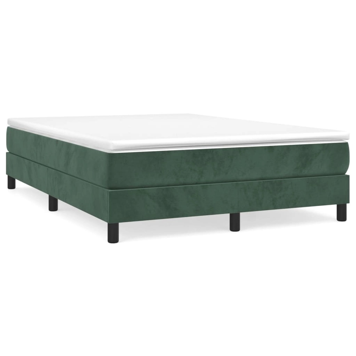 vidaXL Boxspringbett mit Matratze Dunkelgrün 140x190 cm Samt1466009 vidaXL Boxspringbett mit Matratze Dunkelgrün 140x190 cm Samt1466009 von VIDAXL