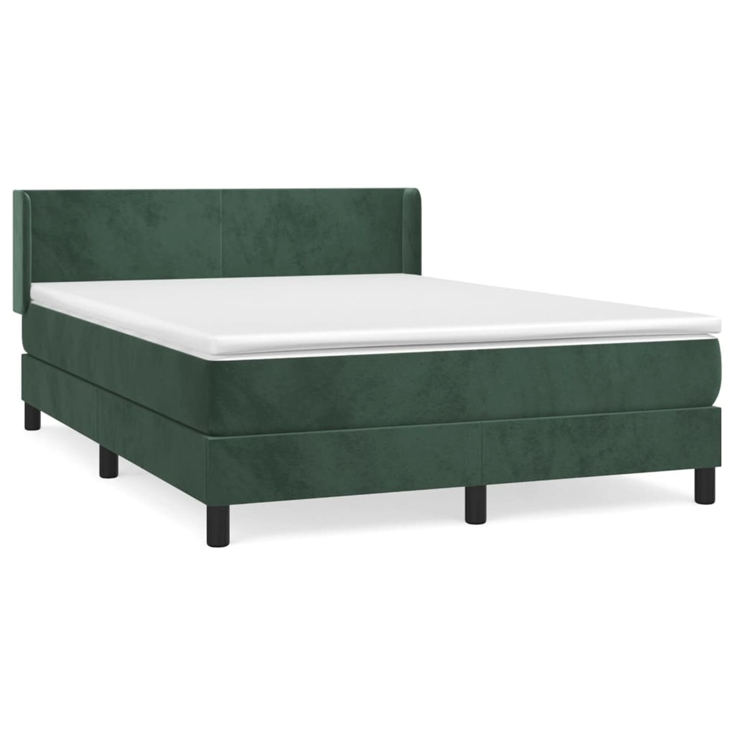 vidaXL Boxspringbett mit Matratze Dunkelgrün 140x190 cm Samt1468157 vidaXL Boxspringbett mit Matratze Dunkelgrün 140x190 cm Samt1468157 von VIDAXL