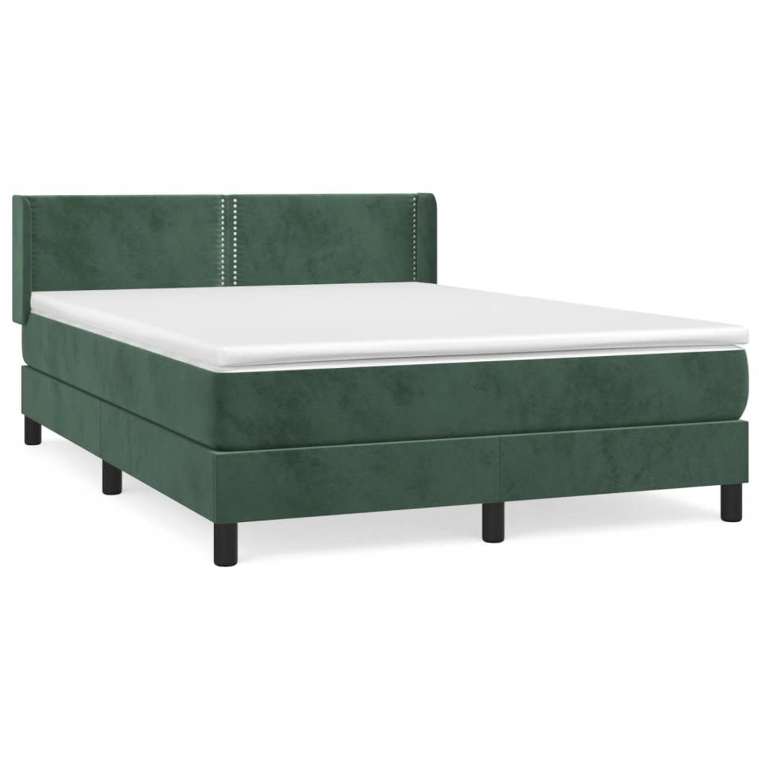 vidaXL Boxspringbett mit Matratze Dunkelgrün 140x200 cm Samt1396905 vidaXL Boxspringbett mit Matratze Dunkelgrün 140x200 cm Samt1396905 von VIDAXL