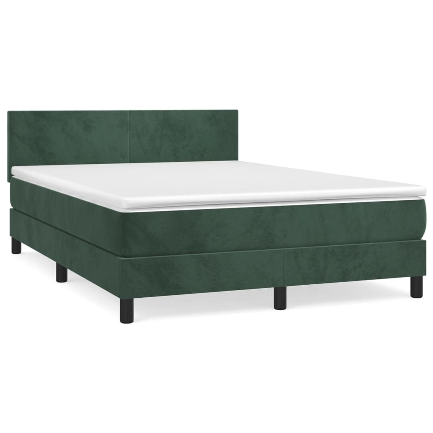 vidaXL Boxspringbett mit Matratze Dunkelgrün 140x200 cm Samt1396917 vidaXL Boxspringbett mit Matratze Dunkelgrün 140x200 cm Samt1396917 von VIDAXL