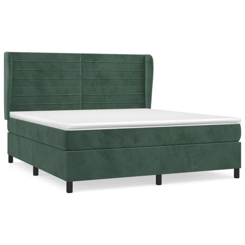 vidaXL Boxspringbett mit Matratze Dunkelgrün 160x200 cm Samt 3129282 vidaXL Boxspringbett mit Matratze Dunkelgrün 160x200 cm Samt 3129282 von VIDAXL