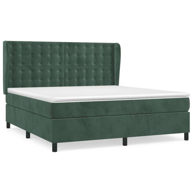 vidaXL Boxspringbett mit Matratze Dunkelgrün 160x200 cm Samt 3129462 vidaXL Boxspringbett mit Matratze Dunkelgrün 160x200 cm Samt 3129462 von VIDAXL