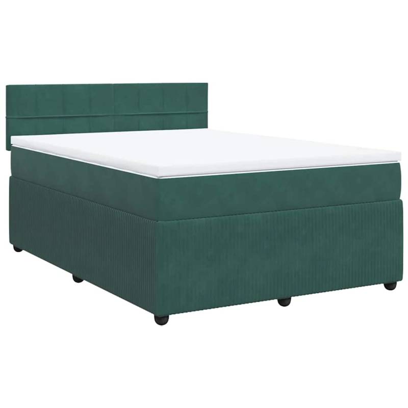 vidaXL Boxspringbett mit Matratze Dunkelgrün 160x200 cm Samt 3287785 vidaXL Boxspringbett mit Matratze Dunkelgrün 160x200 cm Samt 3287785 von VIDAXL