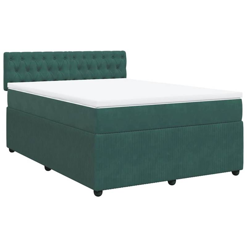 vidaXL Boxspringbett mit Matratze Dunkelgrün 160x200 cm Samt 3287791 vidaXL Boxspringbett mit Matratze Dunkelgrün 160x200 cm Samt 3287791 von VIDAXL