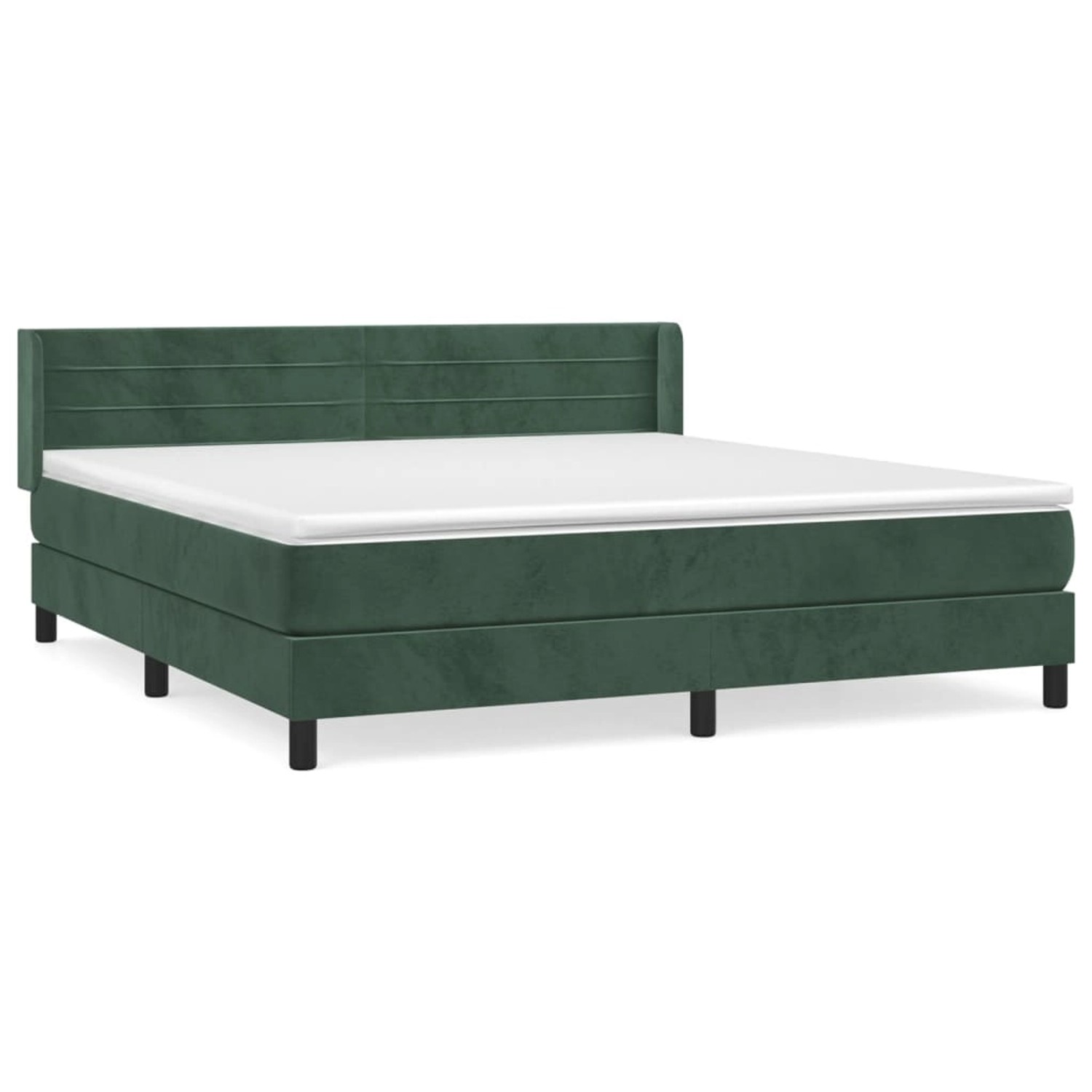 vidaXL Boxspringbett mit Matratze Dunkelgrün 160x200 cm Samt1468269 vidaXL Boxspringbett mit Matratze Dunkelgrün 160x200 cm Samt1468269 von VIDAXL