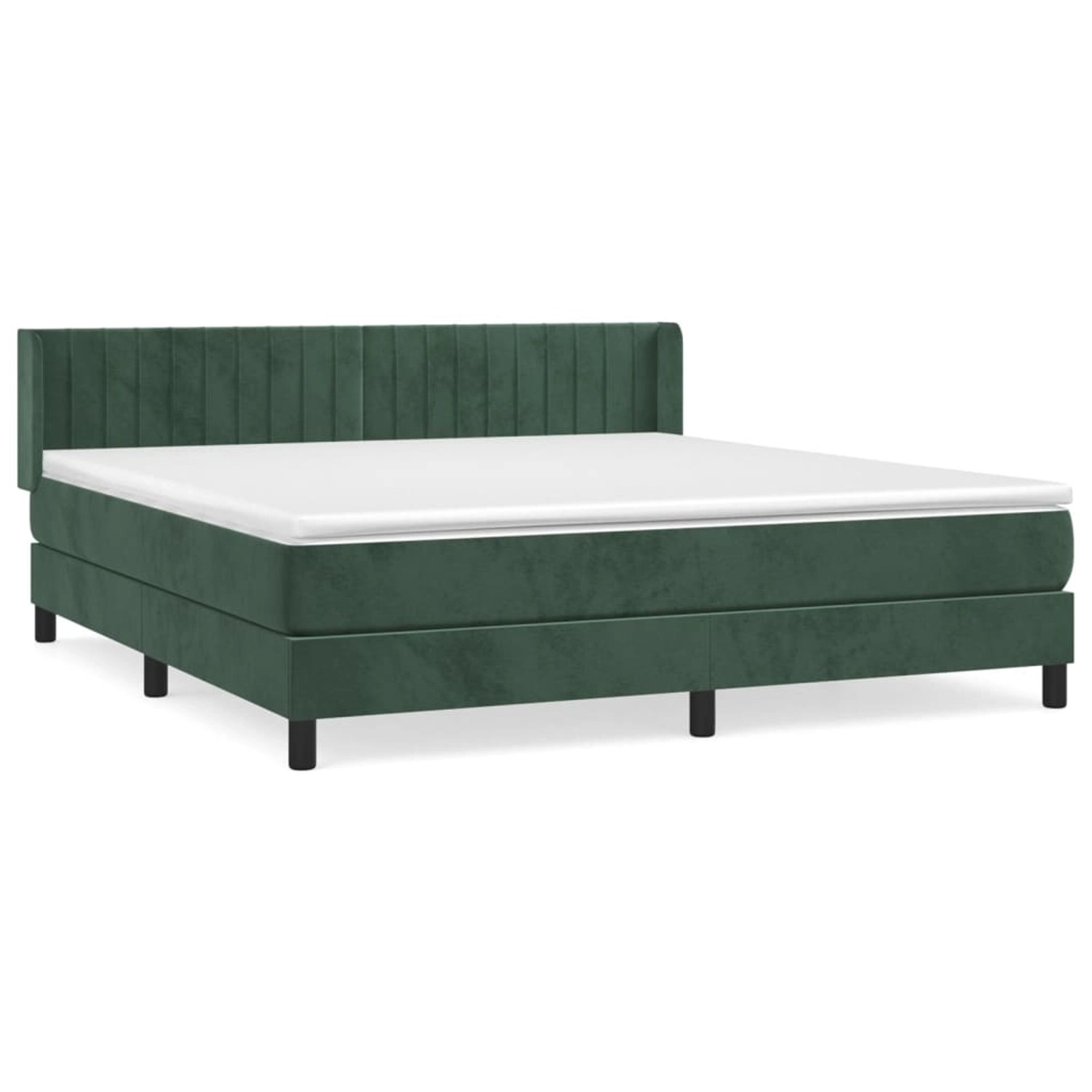 vidaXL Boxspringbett mit Matratze Dunkelgrün 160x200 cm Samt1468270 vidaXL Boxspringbett mit Matratze Dunkelgrün 160x200 cm Samt1468270 von VIDAXL