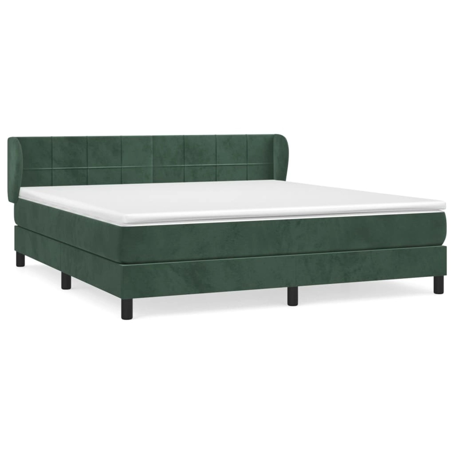 vidaXL Boxspringbett mit Matratze Dunkelgrün 180x200 cm Samt 3127508 vidaXL Boxspringbett mit Matratze Dunkelgrün 180x200 cm Samt 3127508 von VIDAXL