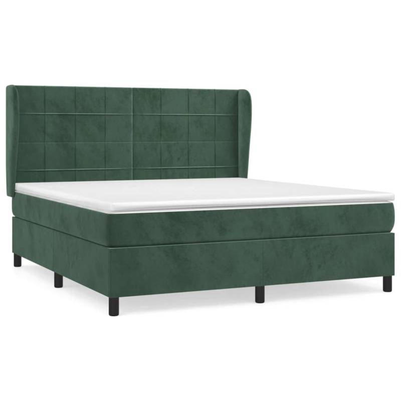 vidaXL Boxspringbett mit Matratze Dunkelgrün 180x200 cm Samt 3129228 vidaXL Boxspringbett mit Matratze Dunkelgrün 180x200 cm Samt 3129228 von VIDAXL