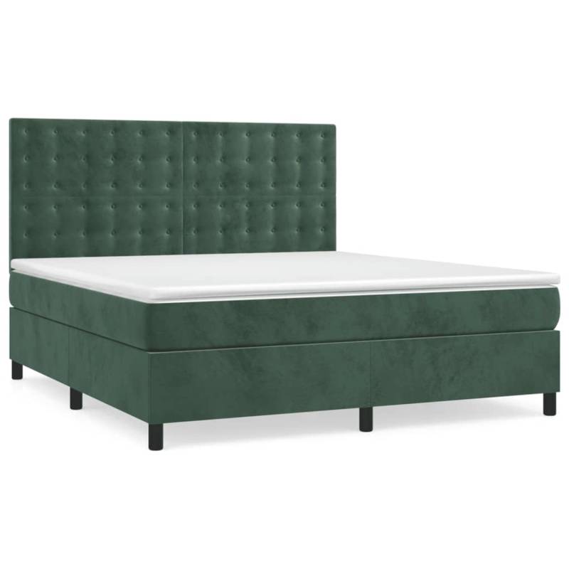 vidaXL Boxspringbett mit Matratze Dunkelgrün 180x200 cm Samt 3143280 vidaXL Boxspringbett mit Matratze Dunkelgrün 180x200 cm Samt 3143280 von VIDAXL