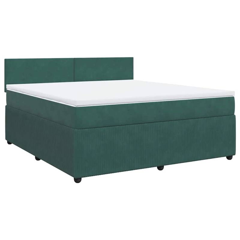 vidaXL Boxspringbett mit Matratze Dunkelgrün 180x200 cm Samt 3287803 vidaXL Boxspringbett mit Matratze Dunkelgrün 180x200 cm Samt 3287803 von VIDAXL