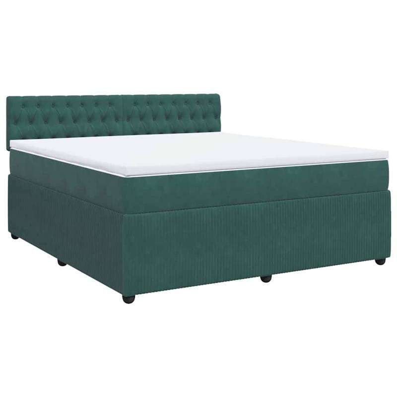 vidaXL Boxspringbett mit Matratze Dunkelgrün 180x200 cm Samt 3287815 vidaXL Boxspringbett mit Matratze Dunkelgrün 180x200 cm Samt 3287815 von VIDAXL