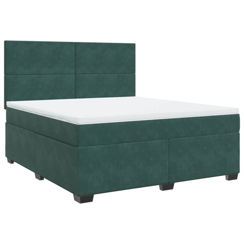 vidaXL Boxspringbett mit Matratze Dunkelgrün 180x200 cm Samt 3290975 vidaXL Boxspringbett mit Matratze Dunkelgrün 180x200 cm Samt 3290975 von VIDAXL
