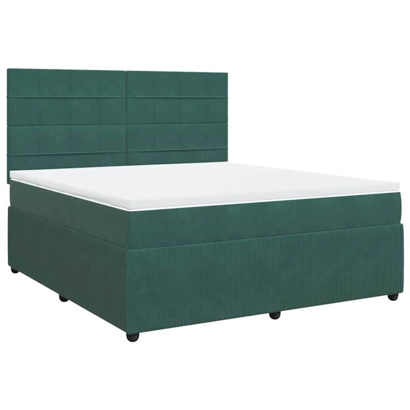 vidaXL Boxspringbett mit Matratze Dunkelgrün 180x200 cm Samt 3292409 vidaXL Boxspringbett mit Matratze Dunkelgrün 180x200 cm Samt 3292409 von VIDAXL