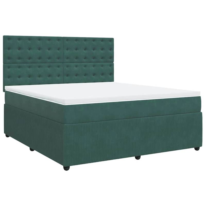 vidaXL Boxspringbett mit Matratze Dunkelgrün 180x200 cm Samt 3292421 vidaXL Boxspringbett mit Matratze Dunkelgrün 180x200 cm Samt 3292421 von VIDAXL