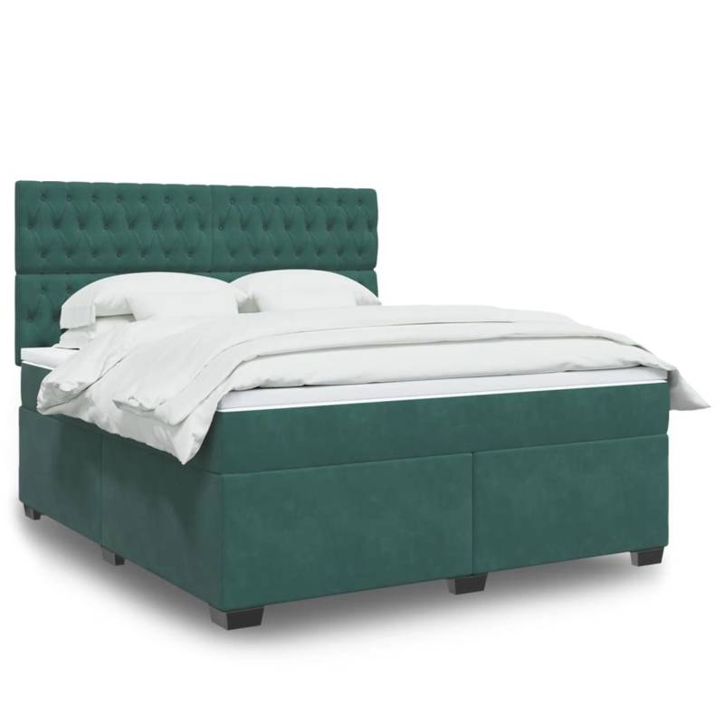 vidaXL Boxspringbett mit Matratze Dunkelgrün 180x200 cm Samt 3293287 vidaXL Boxspringbett mit Matratze Dunkelgrün 180x200 cm Samt 3293287 von VIDAXL