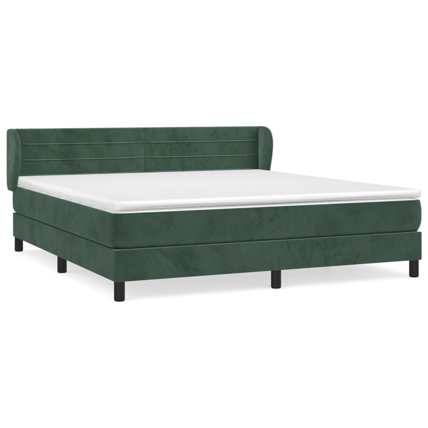 vidaXL Boxspringbett mit Matratze Dunkelgrün 180x200 cm Samt1537165 vidaXL Boxspringbett mit Matratze Dunkelgrün 180x200 cm Samt1537165 von VIDAXL