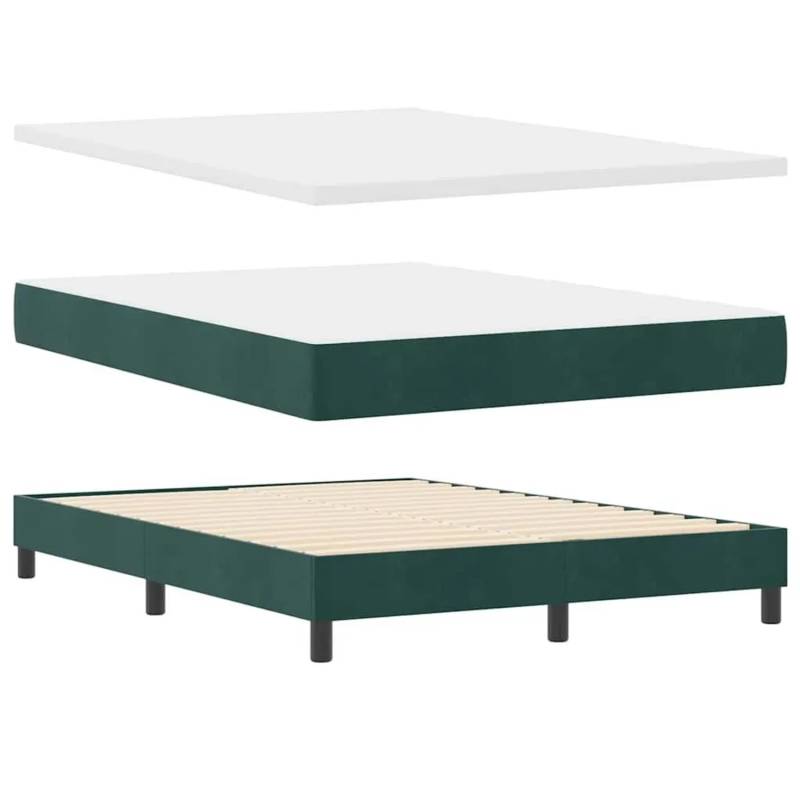 vidaXL Boxspringbett mit Matratze Dunkelgrün 200 x 160 cm Polyester 3341423 vidaXL Boxspringbett mit Matratze Dunkelgrün 200 x 160 cm Polyester 3341423 von VIDAXL