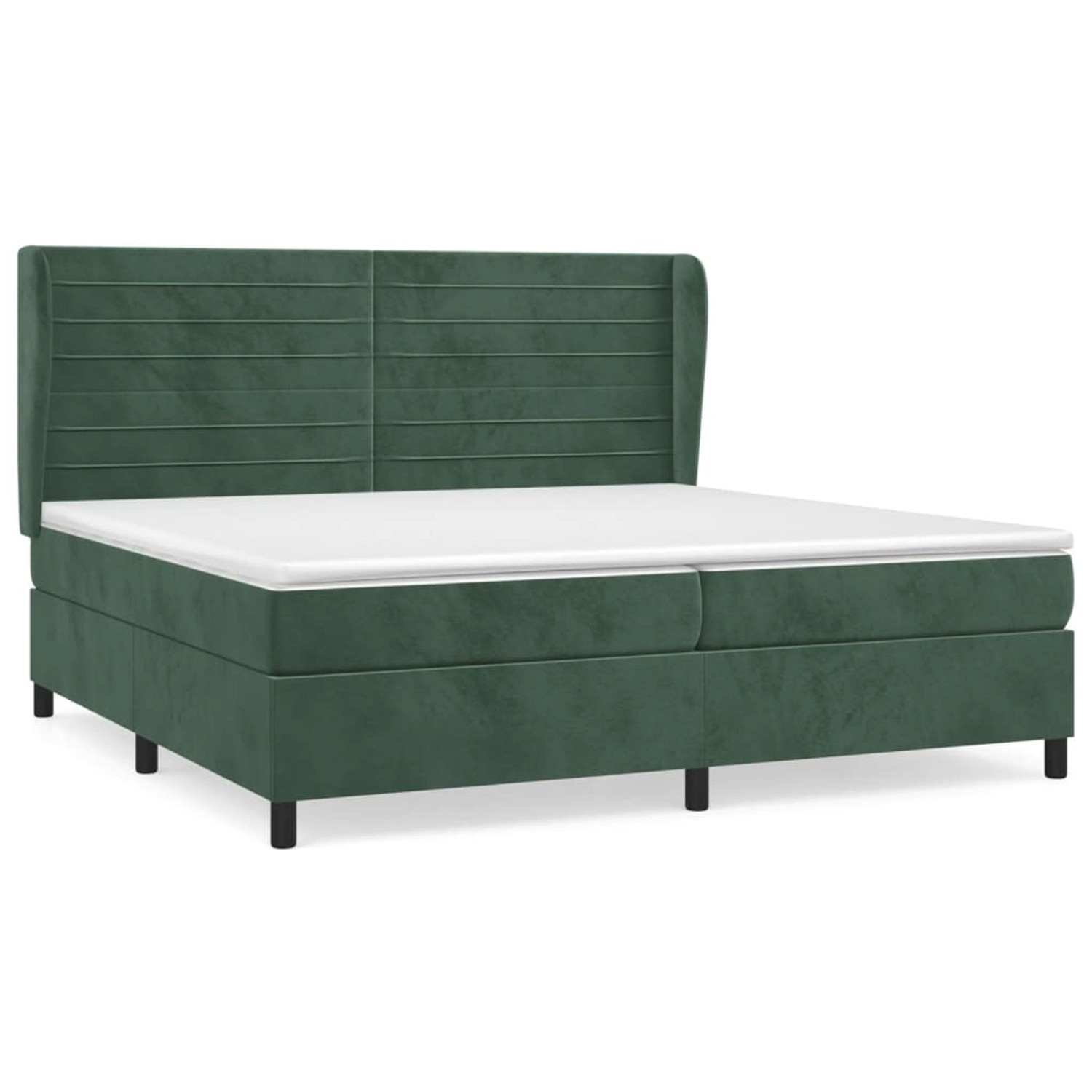 vidaXL Boxspringbett mit Matratze Dunkelgrün 200x200 cm Samt 3129294 vidaXL Boxspringbett mit Matratze Dunkelgrün 200x200 cm Samt 3129294 von VIDAXL