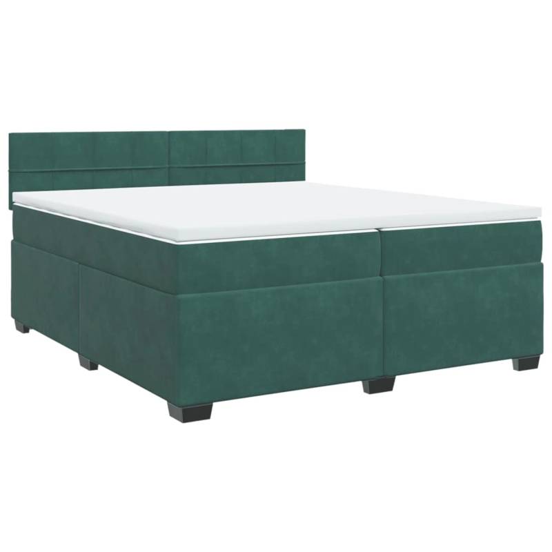 vidaXL Boxspringbett mit Matratze Dunkelgrün 200x200 cm Samt 3286405 vidaXL Boxspringbett mit Matratze Dunkelgrün 200x200 cm Samt 3286405 von VIDAXL