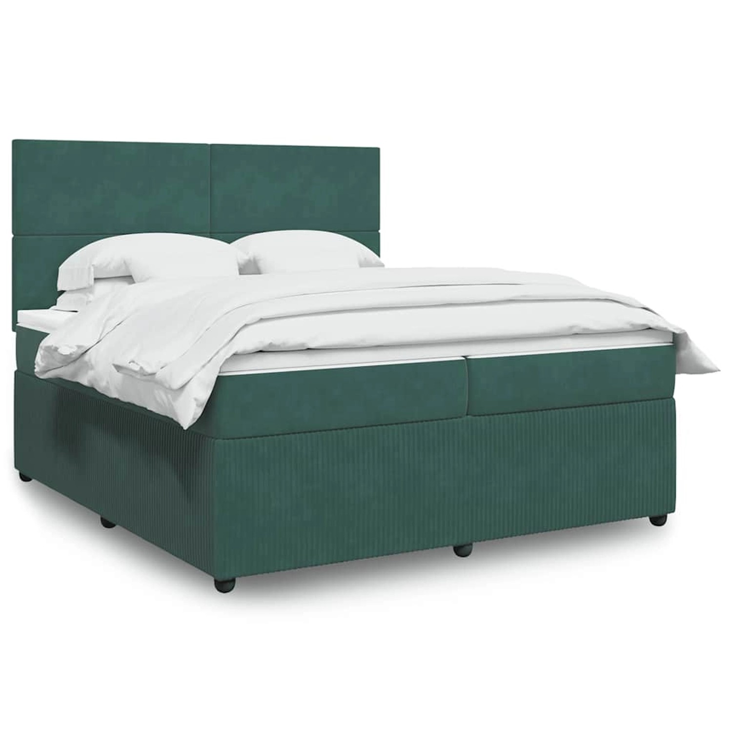 vidaXL Boxspringbett mit Matratze Dunkelgrün 200x200 cm Samt 3294727 vidaXL Boxspringbett mit Matratze Dunkelgrün 200x200 cm Samt 3294727 von VIDAXL