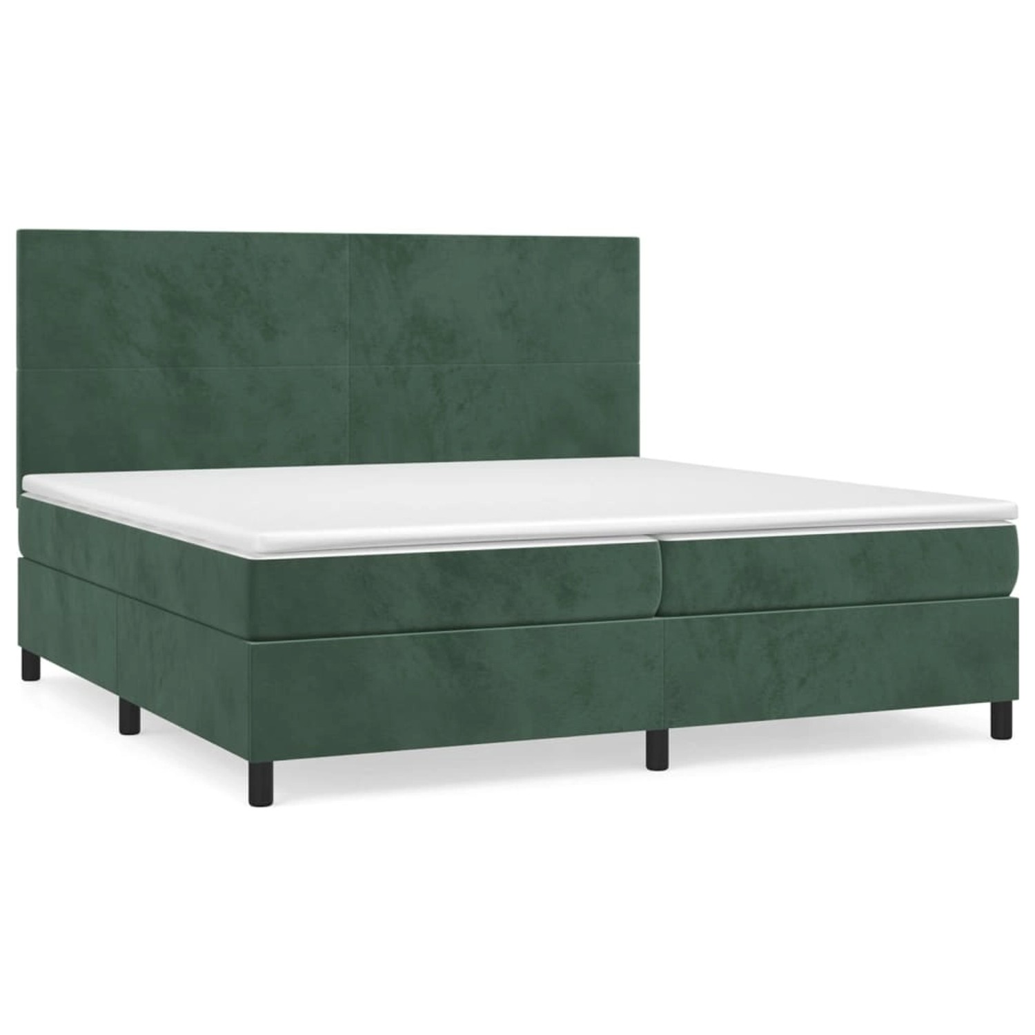 vidaXL Boxspringbett mit Matratze Dunkelgrün 200x200 cm Samt1348978 vidaXL Boxspringbett mit Matratze Dunkelgrün 200x200 cm Samt1348978 von VIDAXL
