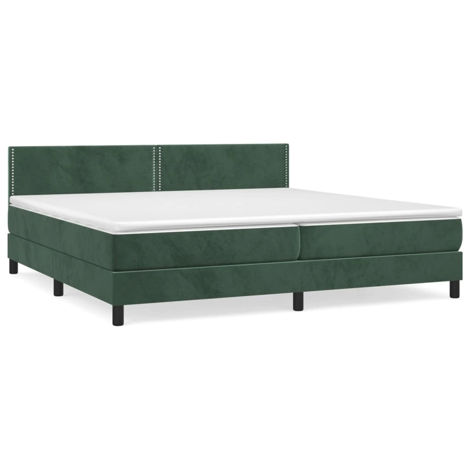 vidaXL Boxspringbett mit Matratze Dunkelgrün 200x200 cm Samt1350310 vidaXL Boxspringbett mit Matratze Dunkelgrün 200x200 cm Samt1350310 von VIDAXL