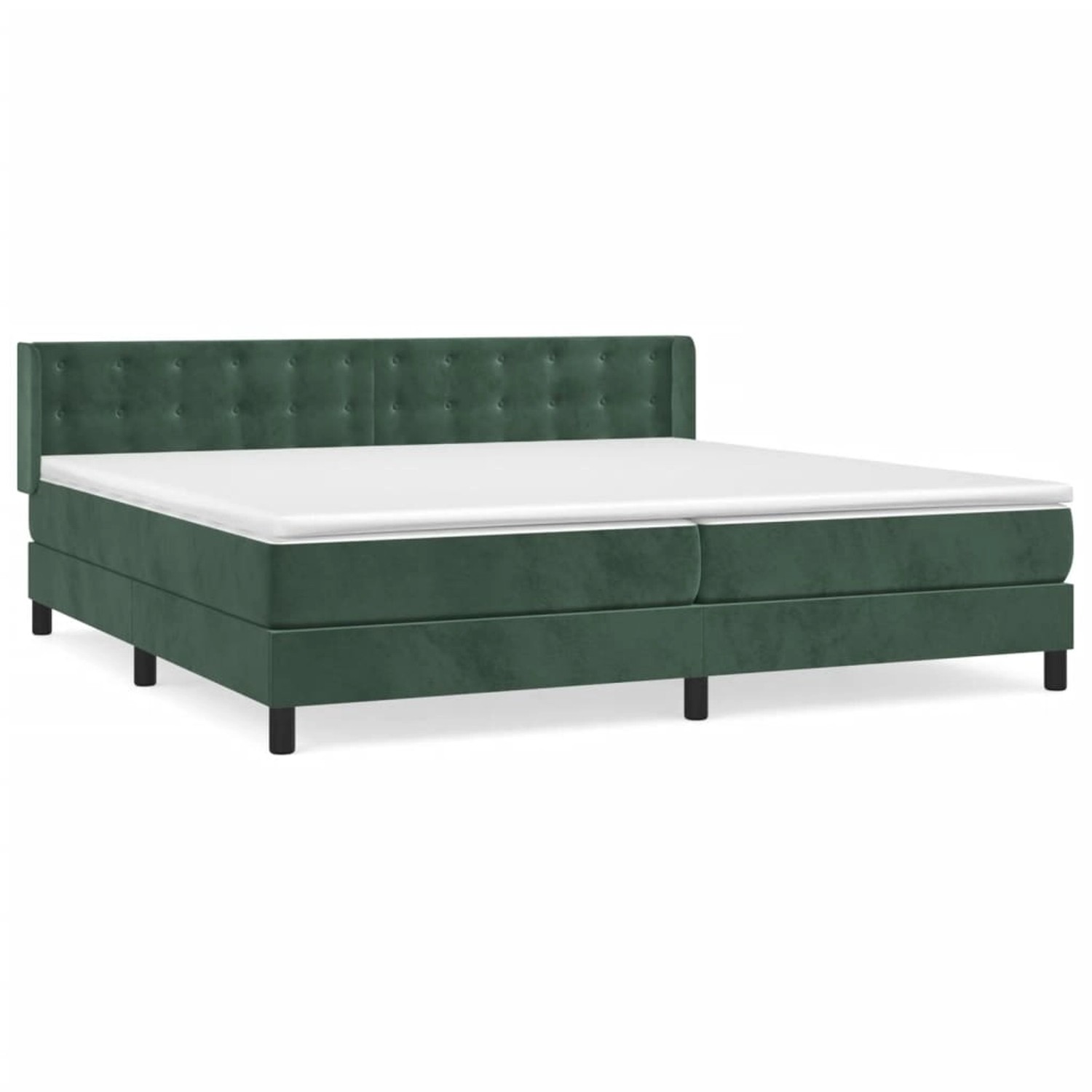 vidaXL Boxspringbett mit Matratze Dunkelgrün 200x200 cm Samt1358699 vidaXL Boxspringbett mit Matratze Dunkelgrün 200x200 cm Samt1358699 von VIDAXL