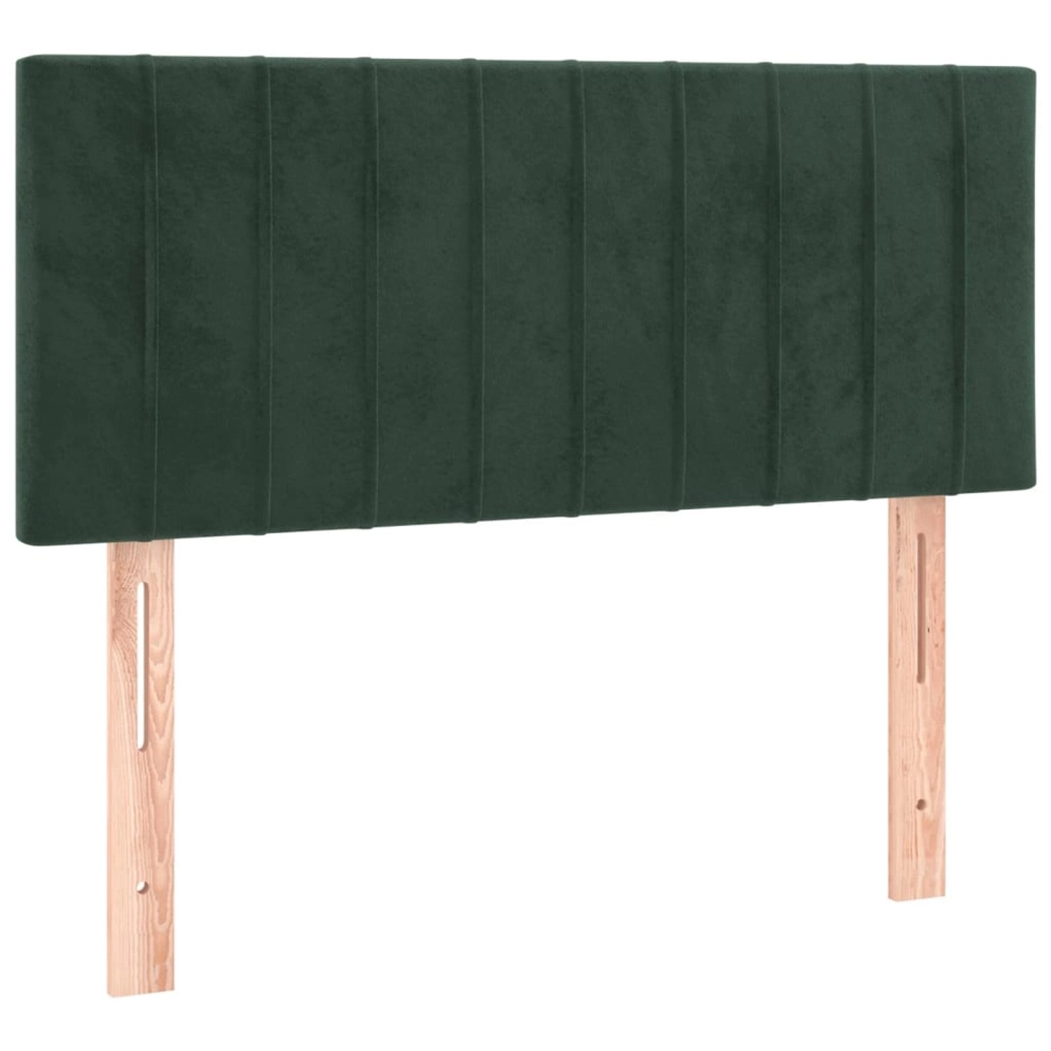 vidaXL Boxspringbett mit Matratze Dunkelgrün 80x200 cm Samt1537747 von VIDAXL