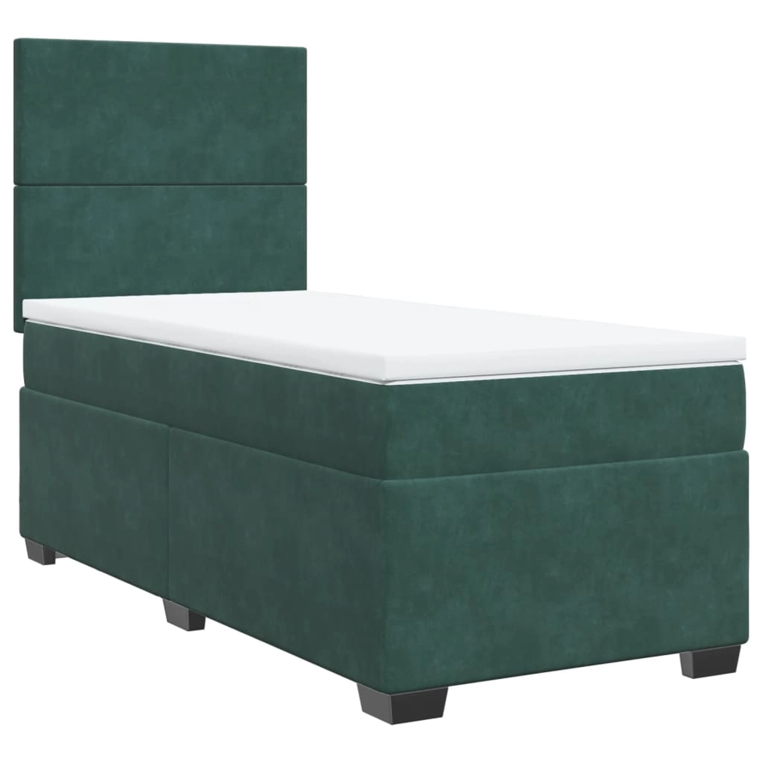 vidaXL Boxspringbett mit Matratze Dunkelgrün 90x190 cm Samt 3290783 vidaXL Boxspringbett mit Matratze Dunkelgrün 90x190 cm Samt 3290783 von VIDAXL