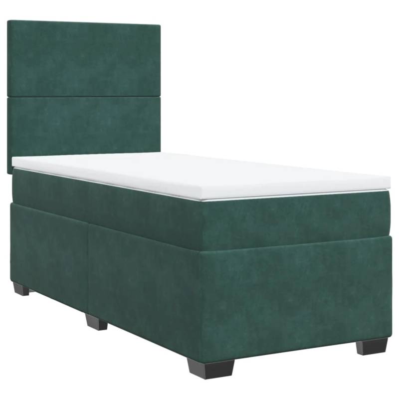 vidaXL Boxspringbett mit Matratze Dunkelgrün 90x190 cm Samt 3290783 vidaXL Boxspringbett mit Matratze Dunkelgrün 90x190 cm Samt 3290783 von VIDAXL
