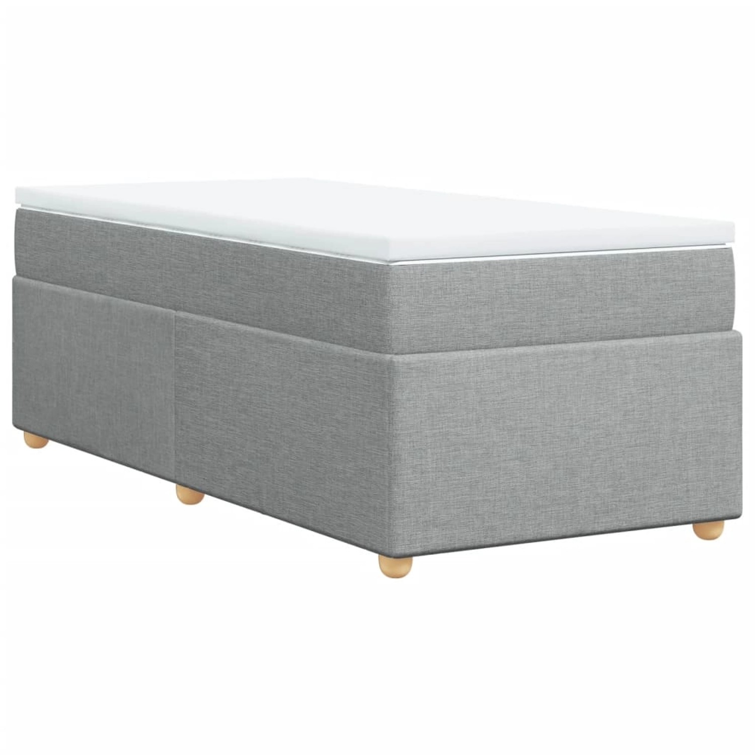 vidaXL Boxspringbett mit Matratze Hellgrau 100x200 cm Stoff2099260 vidaXL Boxspringbett mit Matratze Hellgrau 100x200 cm Stoff2099260 von VIDAXL