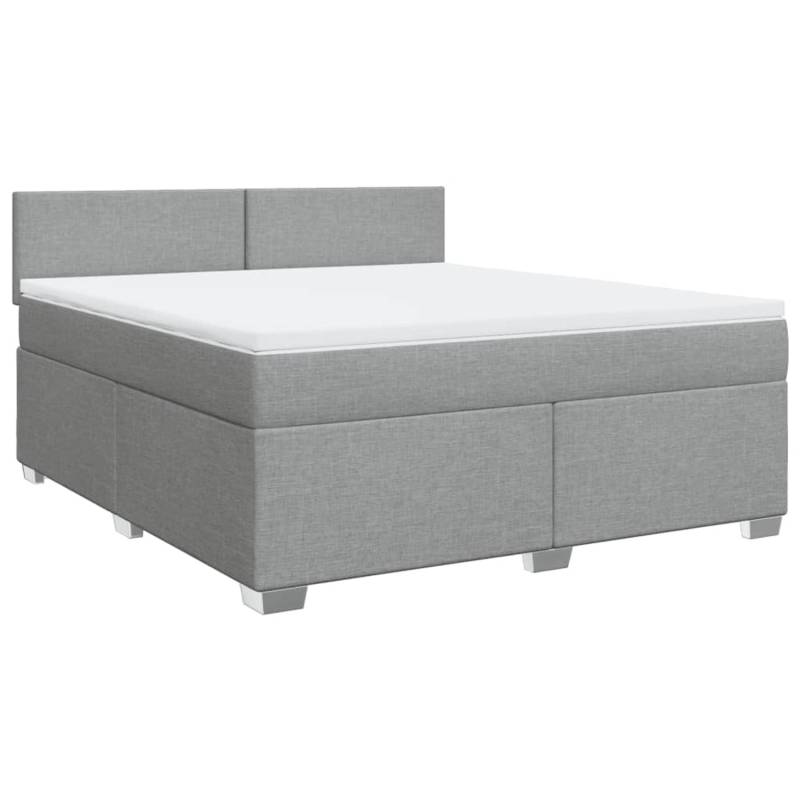 vidaXL Boxspringbett mit Matratze Hellgrau 180x200 cm Stoff 3285960 vidaXL Boxspringbett mit Matratze Hellgrau 180x200 cm Stoff 3285960 von VIDAXL