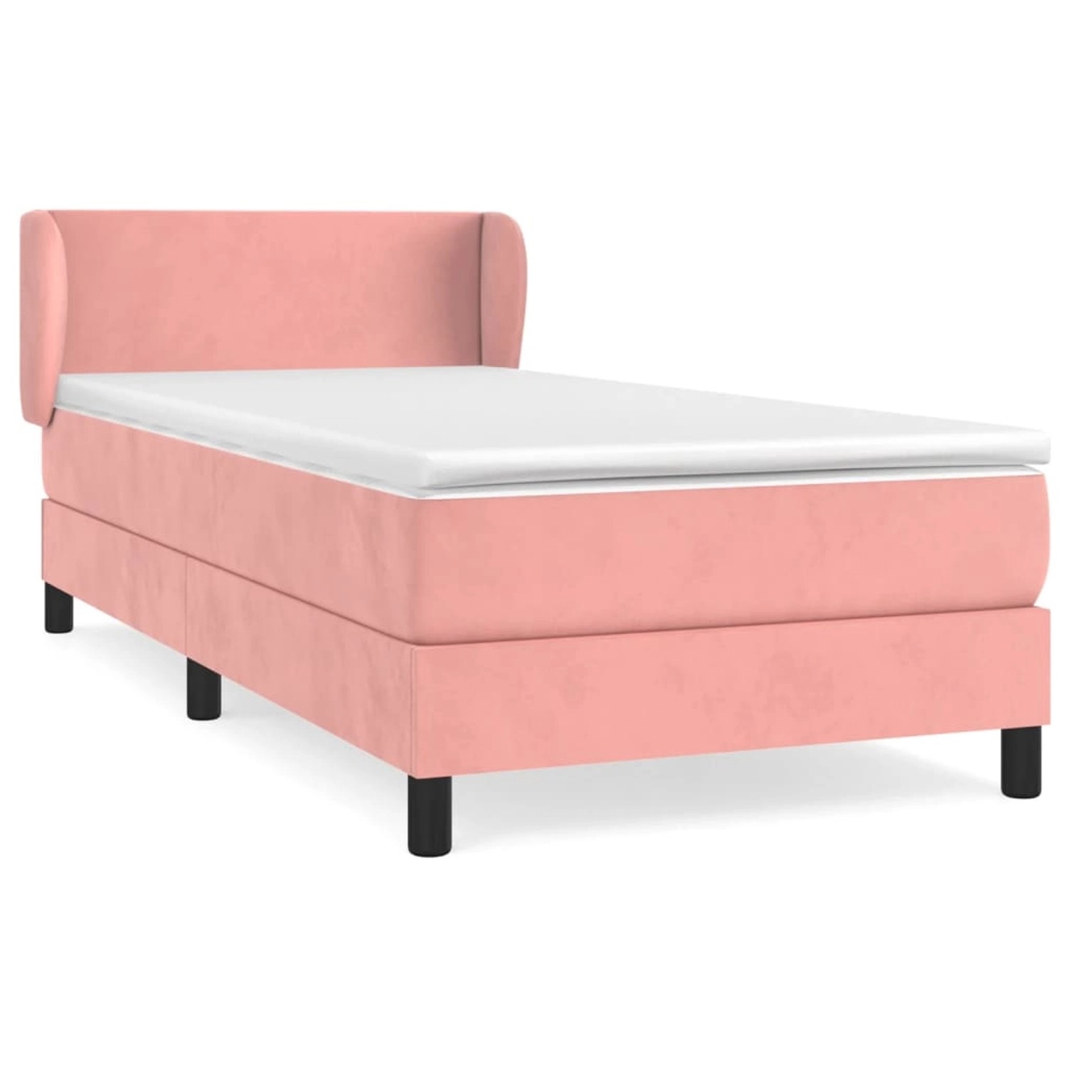 vidaXL Boxspringbett mit Matratze Rosa 100x200 cm Samt1388711 vidaXL Boxspringbett mit Matratze Rosa 100x200 cm Samt1388711 von VIDAXL